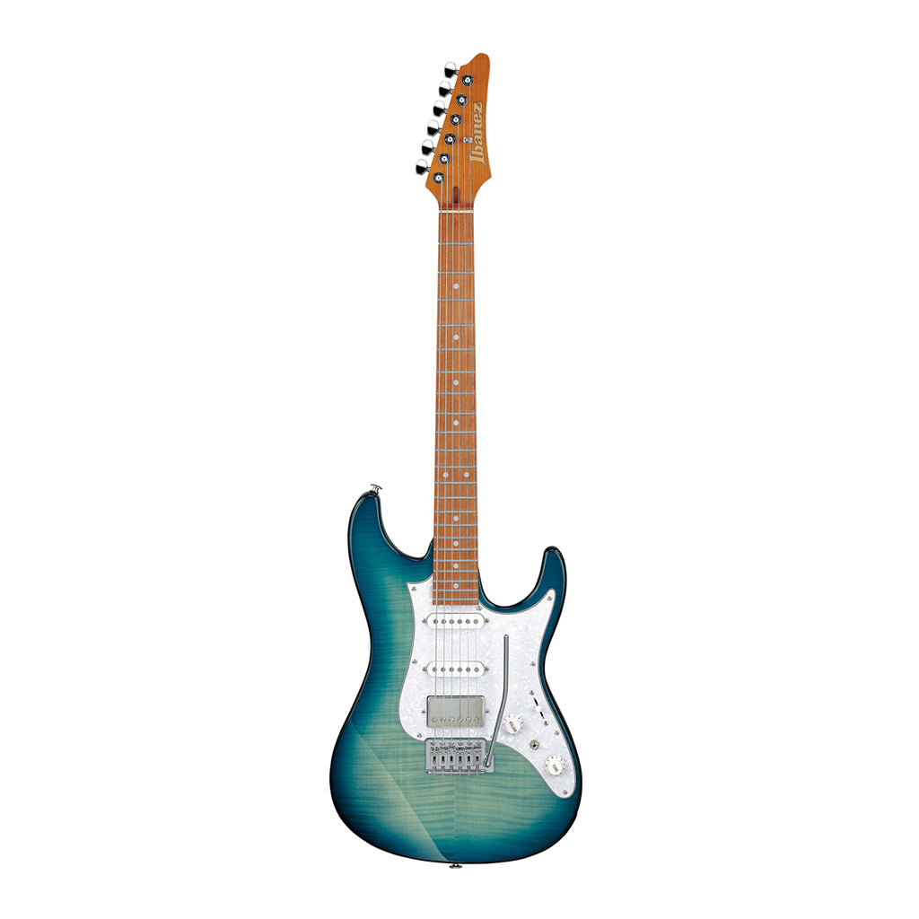 Ibanez AZ22S1F Flamed Maple Top with Jatoba Fretboard - Transparent Turquoise Burst - Image 3