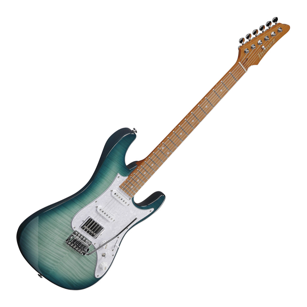 Ibanez AZ22S1F Flamed Maple Top with Jatoba Fretboard - Transparent Turquoise Burst - Image 8