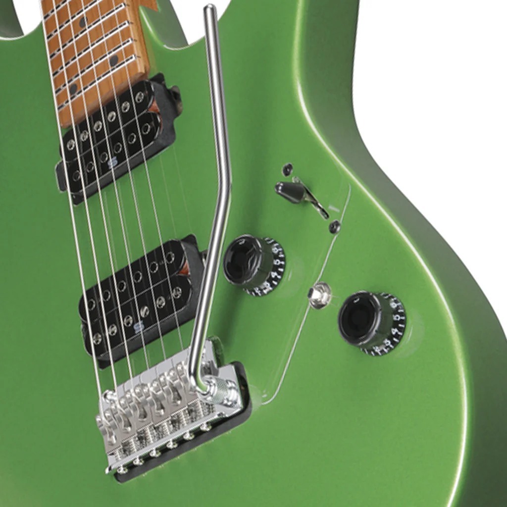Ibanez AZ2402 Electric Guitar with Roasted Maple Fretboard and Case - Apple Green Metallic - Image 7