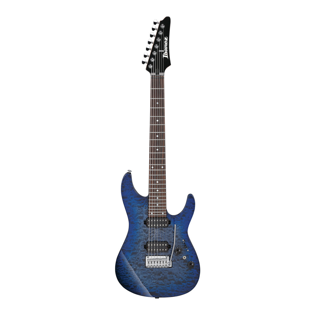 Ibanez AZ427P2QMTUB 7 String Electric Guitar Twilight Blue Burst - Image 2
