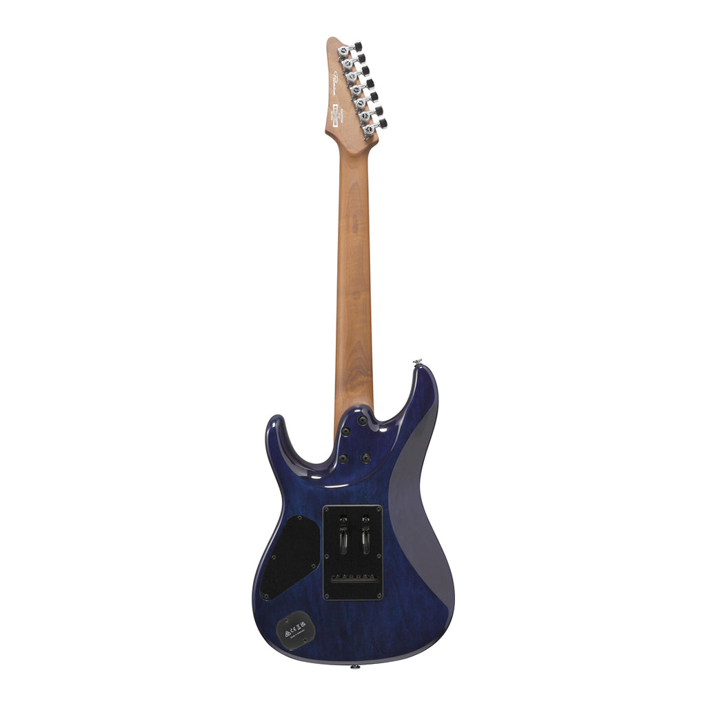 Ibanez AZ427P2QMTUB 7 String Electric Guitar Twilight Blue Burst - Image 3