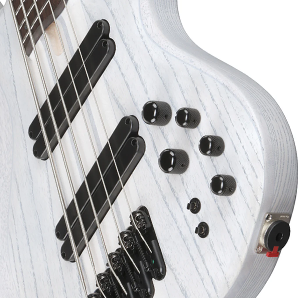 Ibanez Bass Workshop BTB865MS 5-String Bass - Transparent White Flat - Image 6