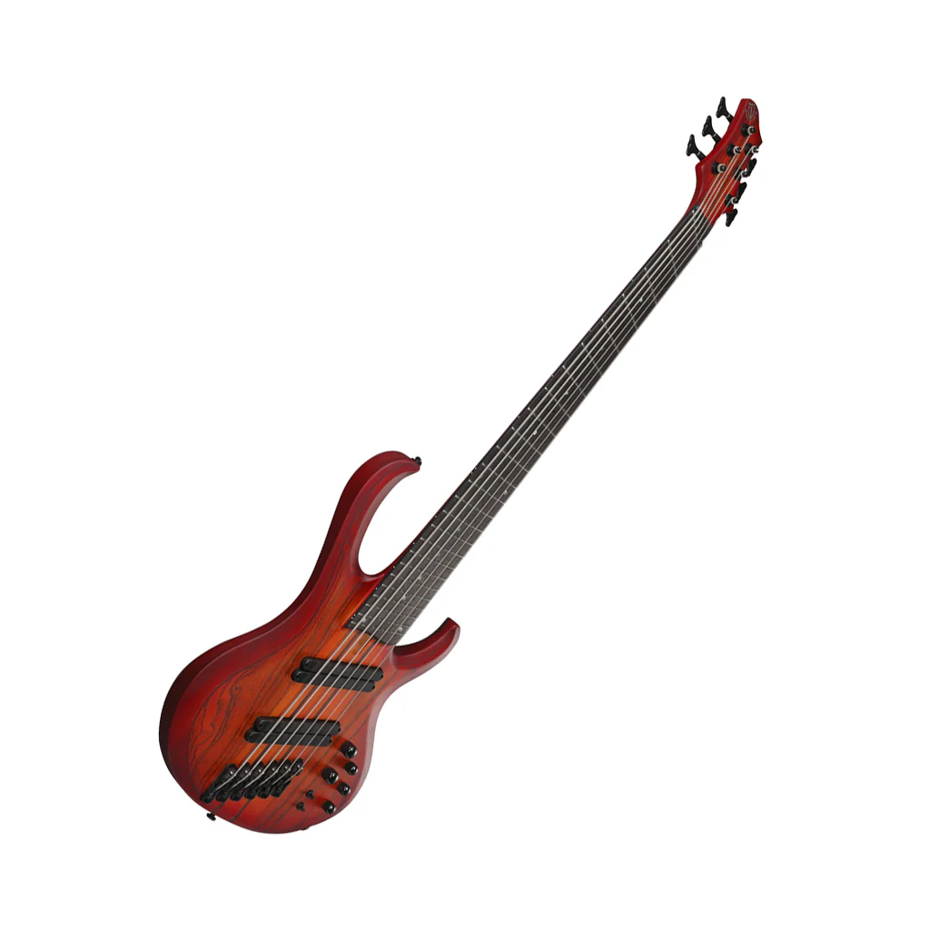 Ibanez Bass Workshop BTB866MS 6-String Bass - Brown Topaz Burst Flat - Image 7