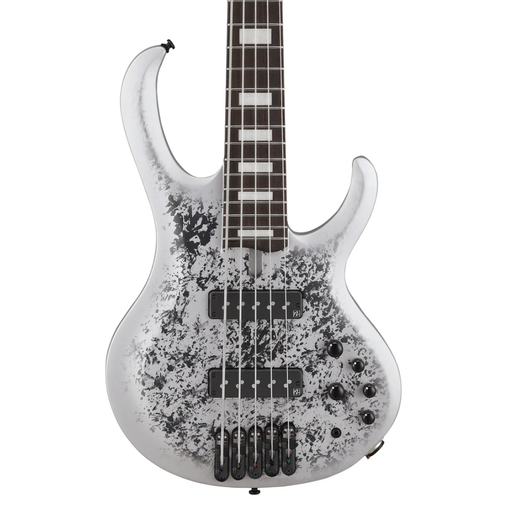 Ibanez BTB25TH5SLM 5 String Electric Bass Guitar Silver Blizzard Matte
