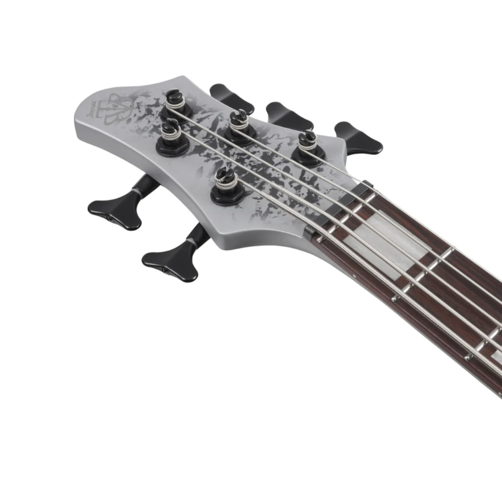 Ibanez BTB25TH5SLM 5 String Electric Bass Guitar Silver Blizzard Matte - Image 6