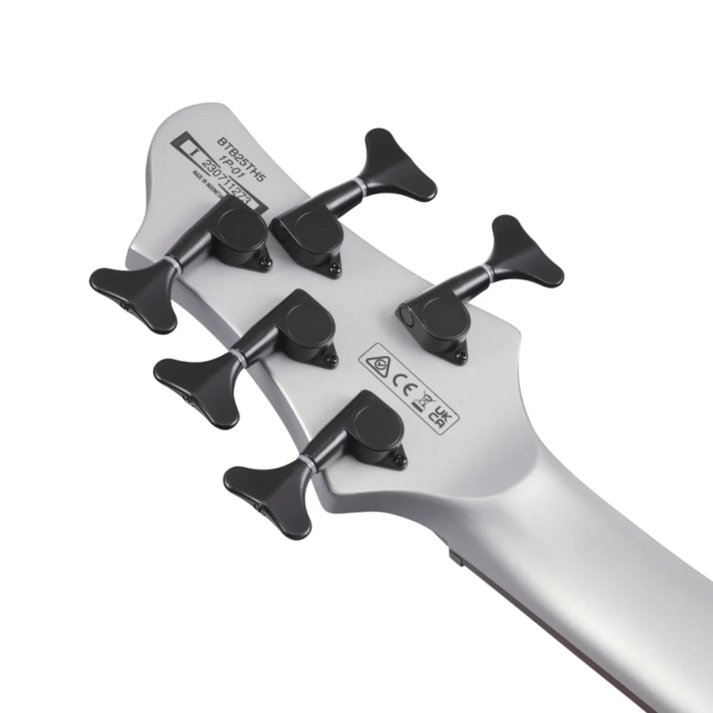 Ibanez BTB25TH5SLM 5 String Electric Bass Guitar Silver Blizzard Matte - Image 7