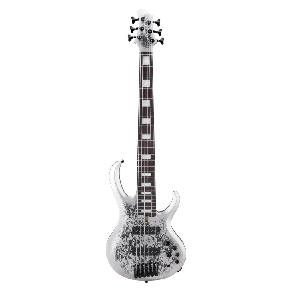 Ibanez BTB25TH6SLM 6 String Electric Bass Guitar Silver Blizzard Matte - Image 3