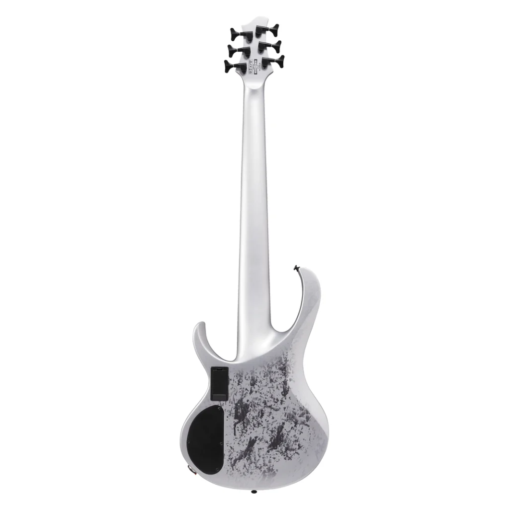 Ibanez BTB25TH6SLM 6 String Electric Bass Guitar Silver Blizzard Matte - Image 4