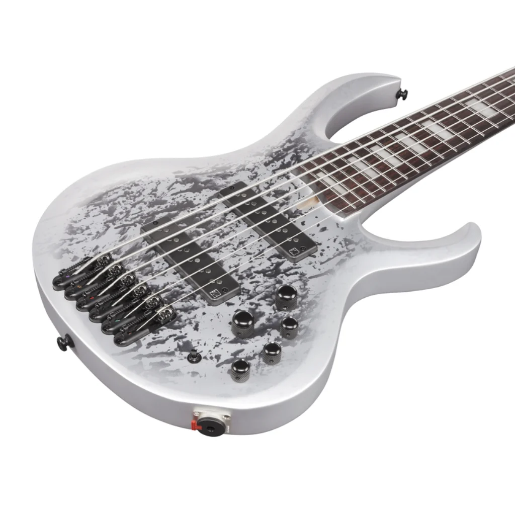 Ibanez BTB25TH6SLM 6 String Electric Bass Guitar Silver Blizzard Matte - Image 9