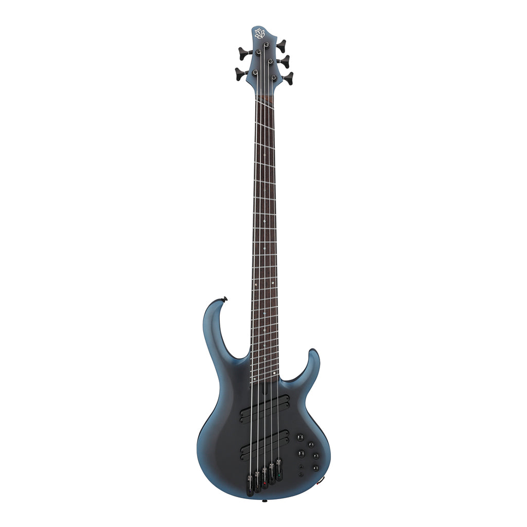 Ibanez BTB605MS Midnight Arctic Ocean Matte 5 String Electric Bass with Case - Image 3