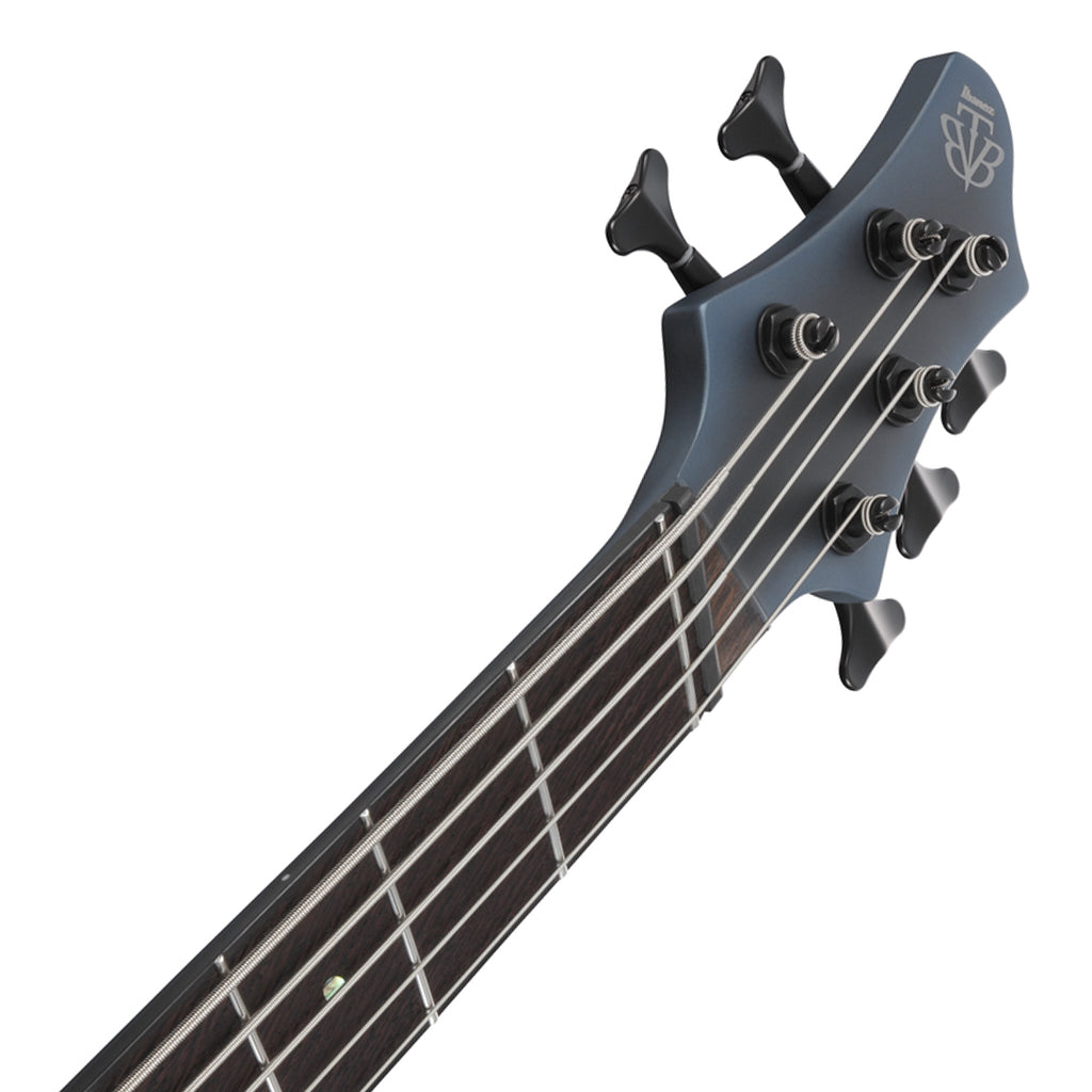 Ibanez BTB605MS Midnight Arctic Ocean Matte 5 String Electric Bass with Case - Image 5