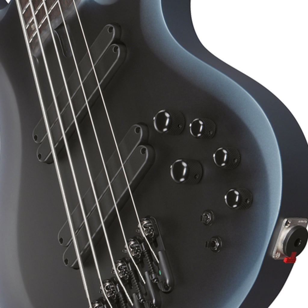 Ibanez BTB605MS Midnight Arctic Ocean Matte 5 String Electric Bass with Case - Image 7