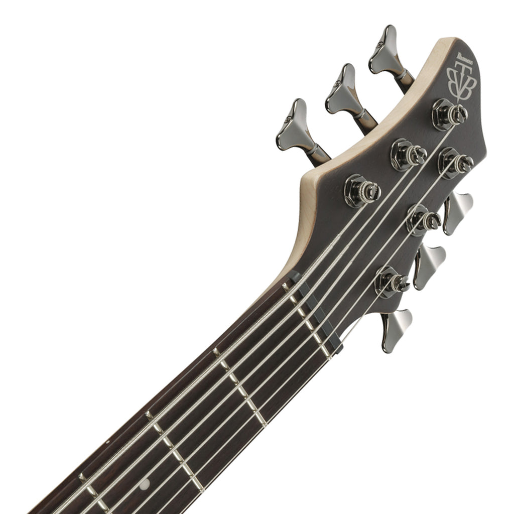 Ibanez BTB606 Transparent Gray Flat 6 String Electric Bass - Image 5