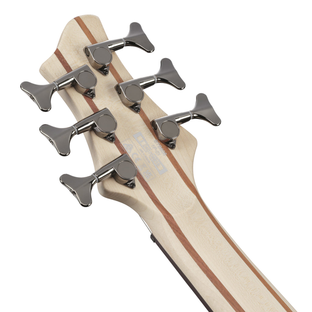 Ibanez BTB606 Transparent Gray Flat 6 String Electric Bass - Image 6