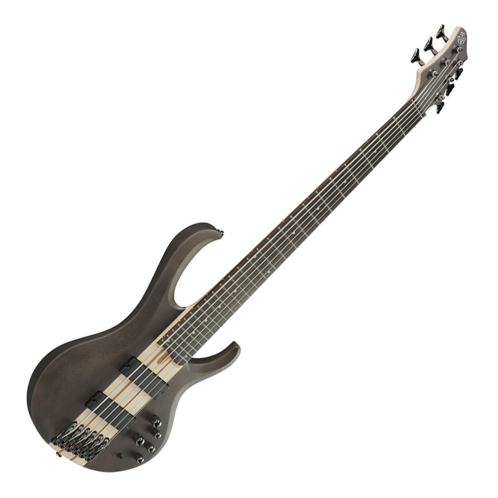 Ibanez BTB606 Transparent Gray Flat 6 String Electric Bass - Image 8