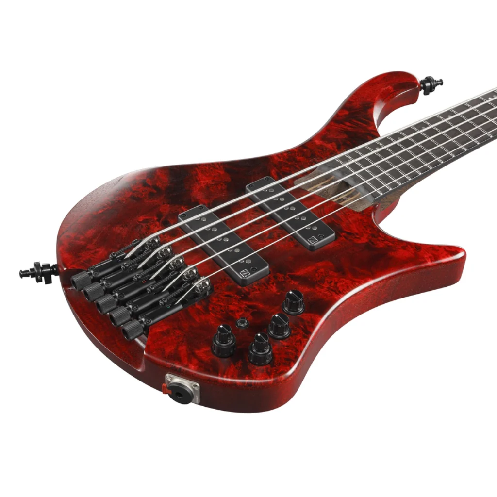 Ibanez EHB1505SWL Headless 5 String Electric Bass Guitar Stained Wine Red Low Gloss - Image 8