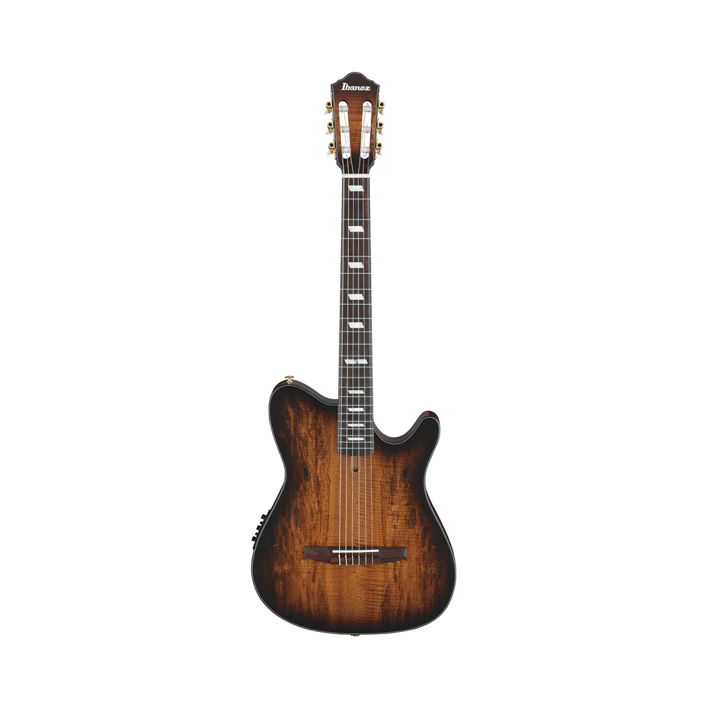 Ibanez FRH20SMN Nylon String Guitar Spalted Maple - Tobacco Burst Low Gloss - Image 2