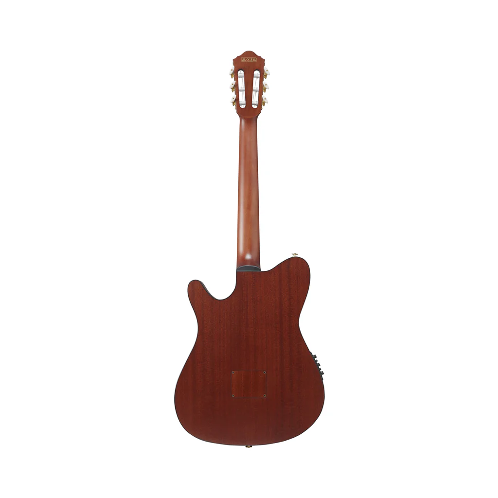 Ibanez FRH20SMN Nylon String Guitar Spalted Maple - Tobacco Burst Low Gloss - Image 3