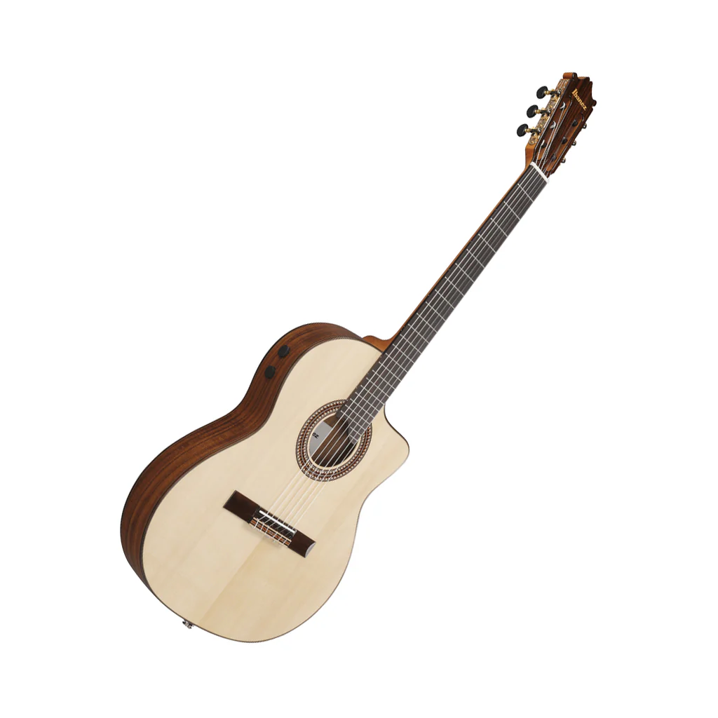 Ibanez GA360TCE Classical Nylon Guitar w/Cutaway - Natural High Gloss - Image 7
