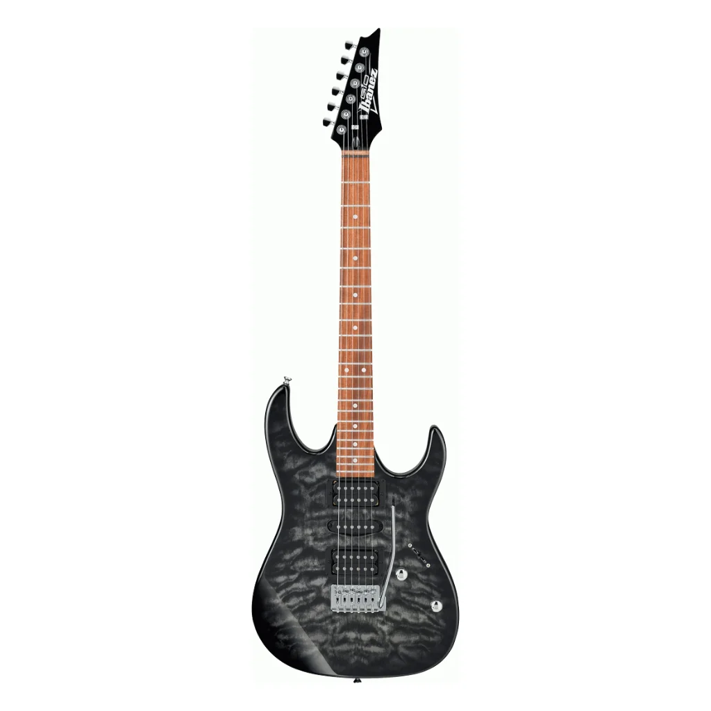Ibanez Gio GRX70QA Electric Guitar - Transparent Black Sunburst - Image 3