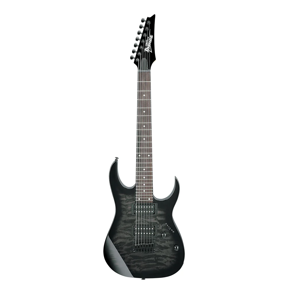 Ibanez GRG7221QA 7 String - Transparent Black Sunburst - Image 2