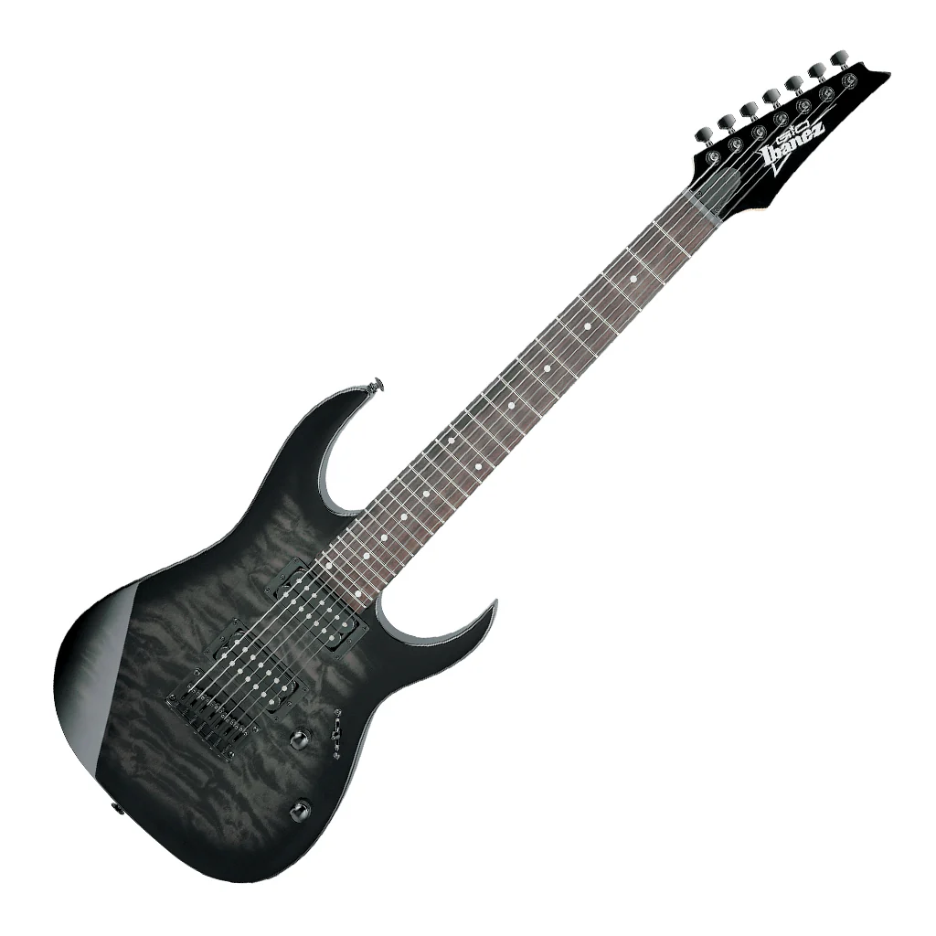 Ibanez GRG7221QA 7 String - Transparent Black Sunburst - Image 7