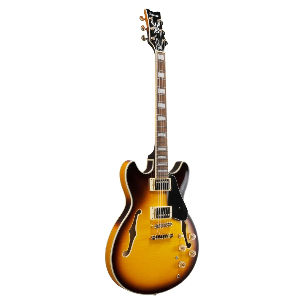 Ibanez JSM10EM John Scofield Signature Electric Guitar - Two Tone Burst - Image 5
