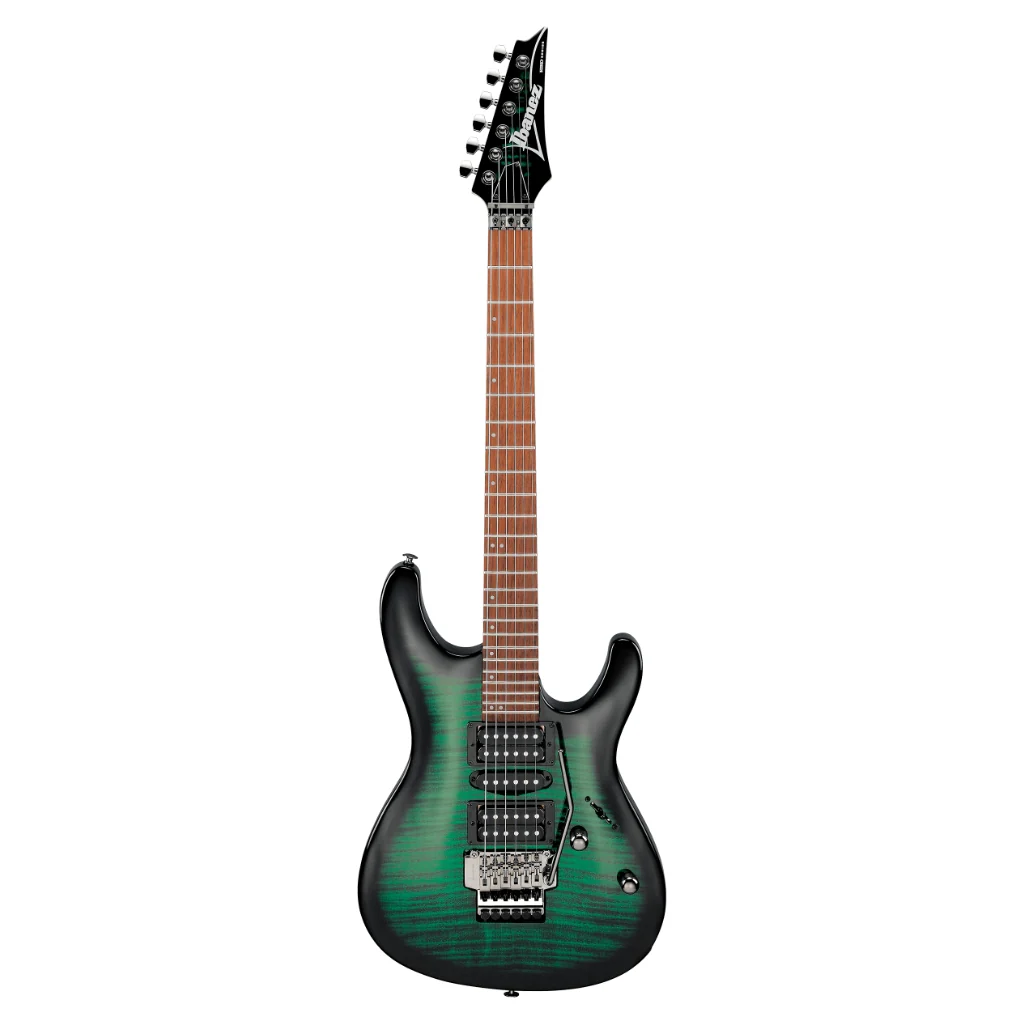Ibanez KIKOSP3 Kiko Signature Electric Guitar - Transparent Emerald Burst - Image 2