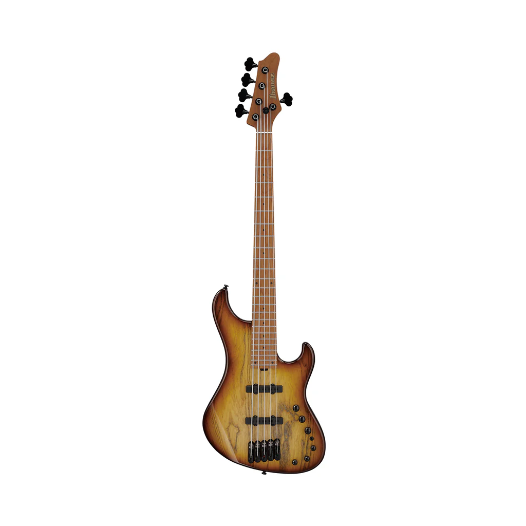 Ibanez MDM1305 Electric Bass - Natural Stained Amber Burst - Image 3