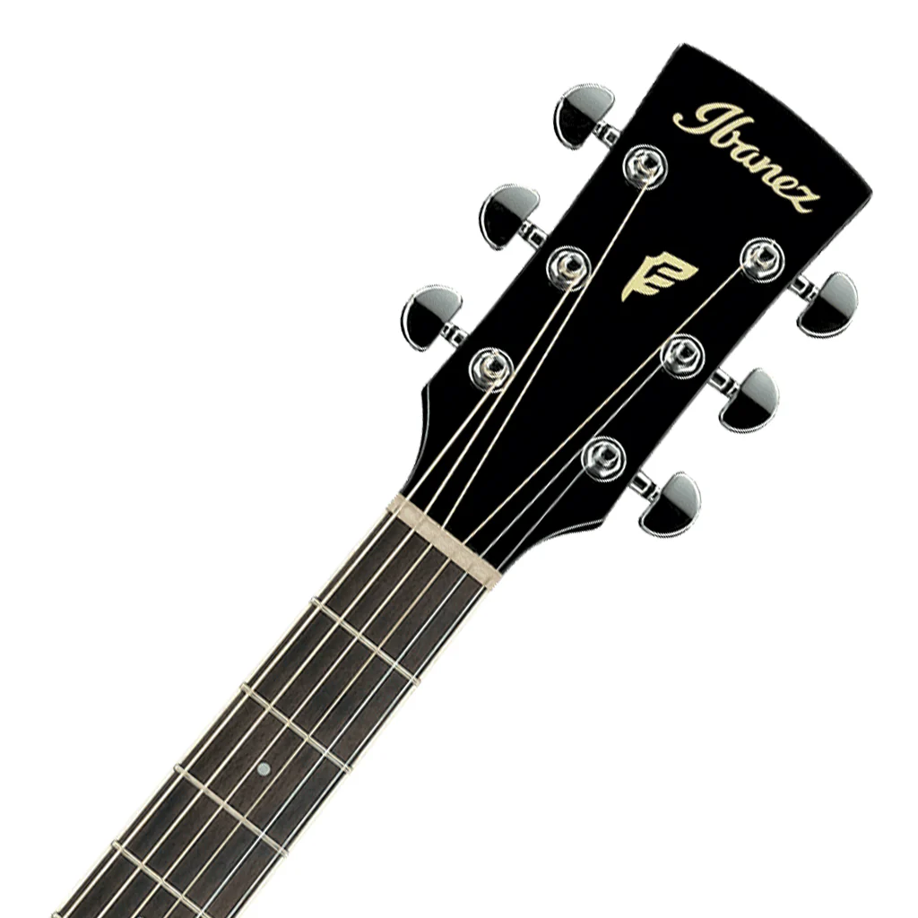 Ibanez PF15ECE Acoustic Guitar - Black High Gloss - Image 4