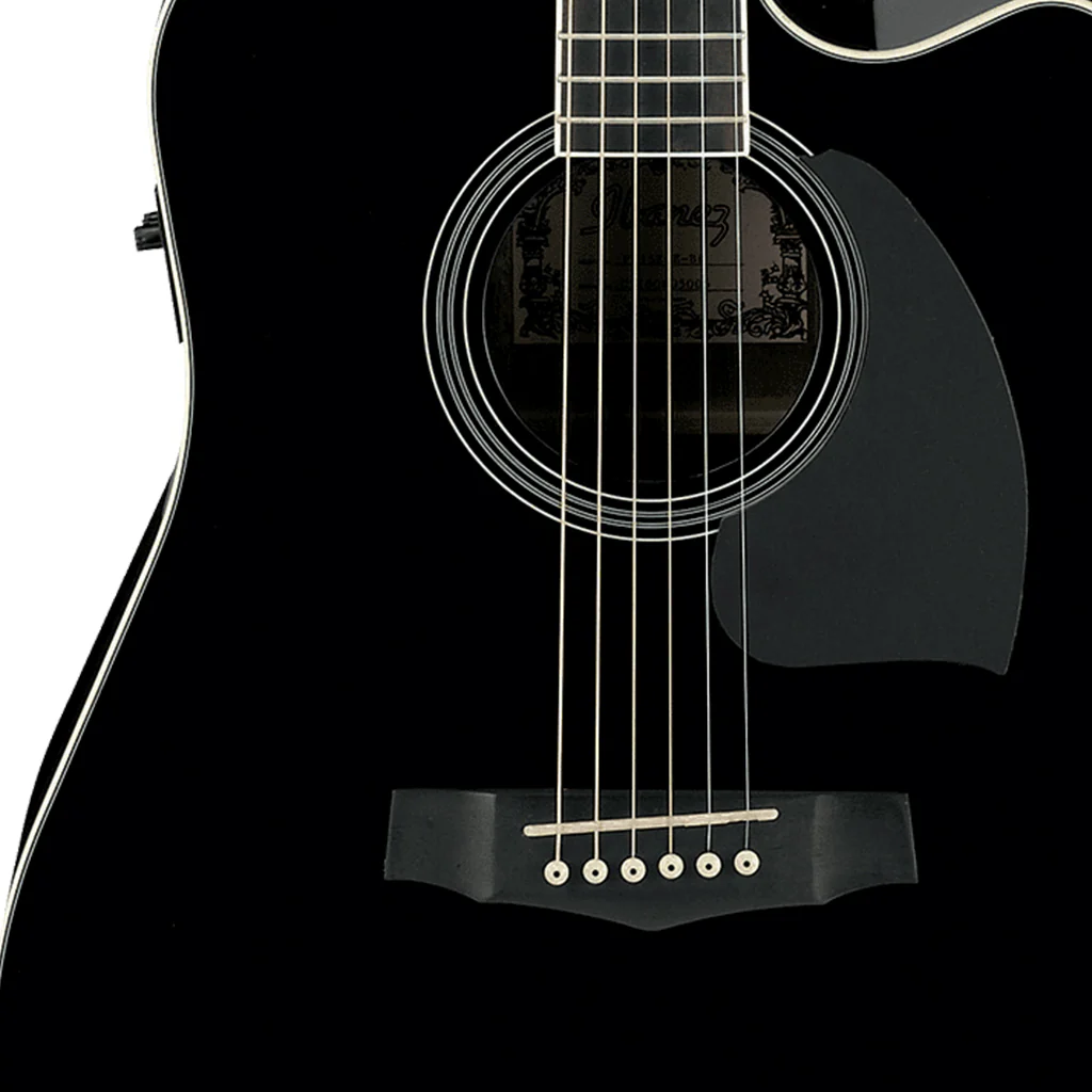 Ibanez PF15ECE Acoustic Guitar - Black High Gloss - Image 5