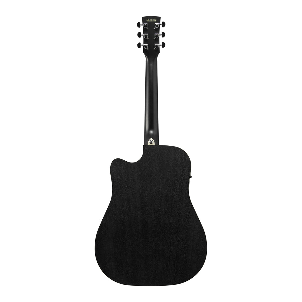 Ibanez PF16MWCEWK Electro Acoustic Guitar Weathered Black Open Pore - Image 3
