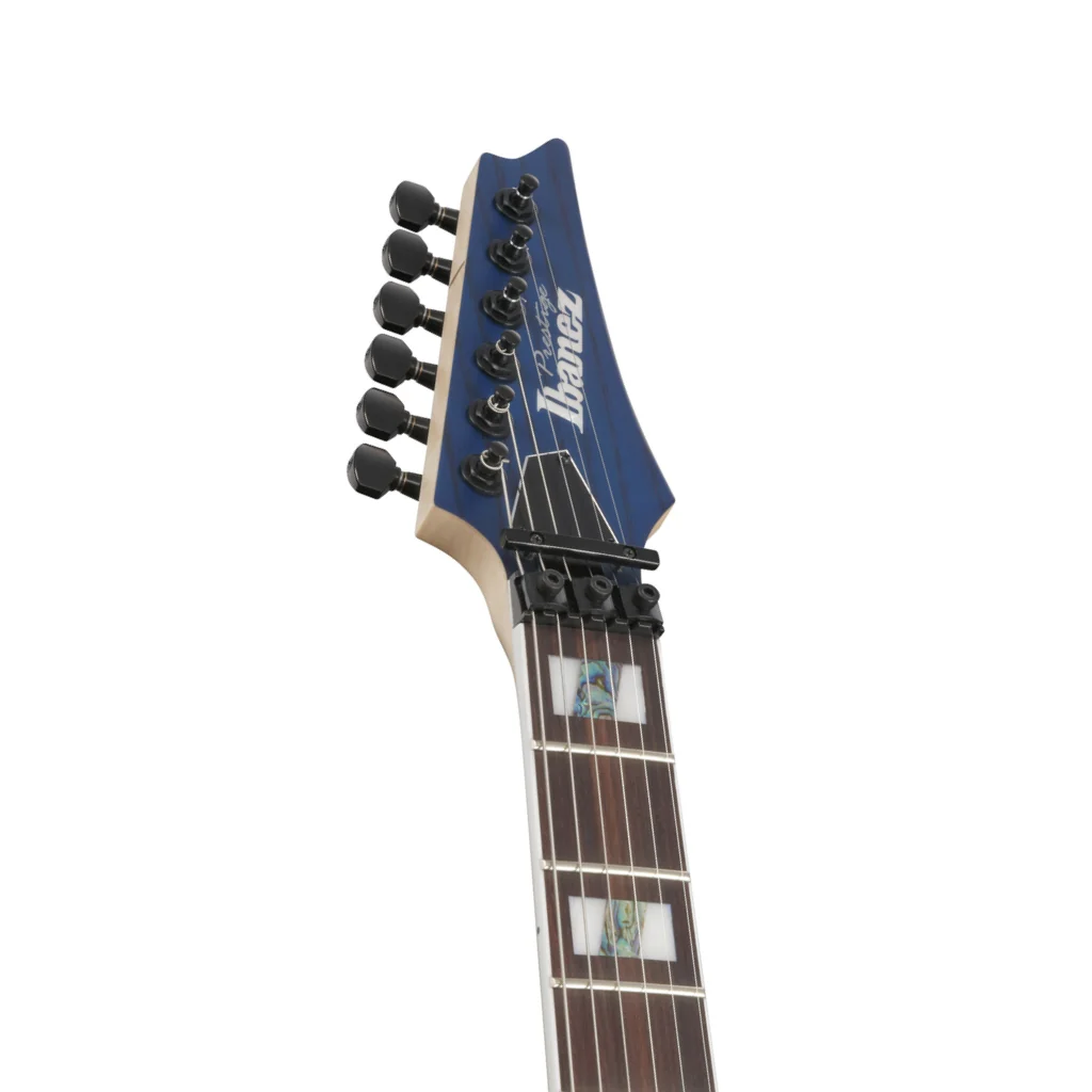 Ibanez Prestige RG653DX Electric Guitar - Transparent Deep Blue Flat - Image 5
