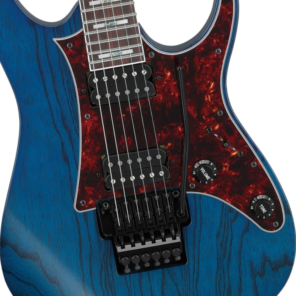 Ibanez Prestige RG653DX Electric Guitar - Transparent Deep Blue Flat - Image 7