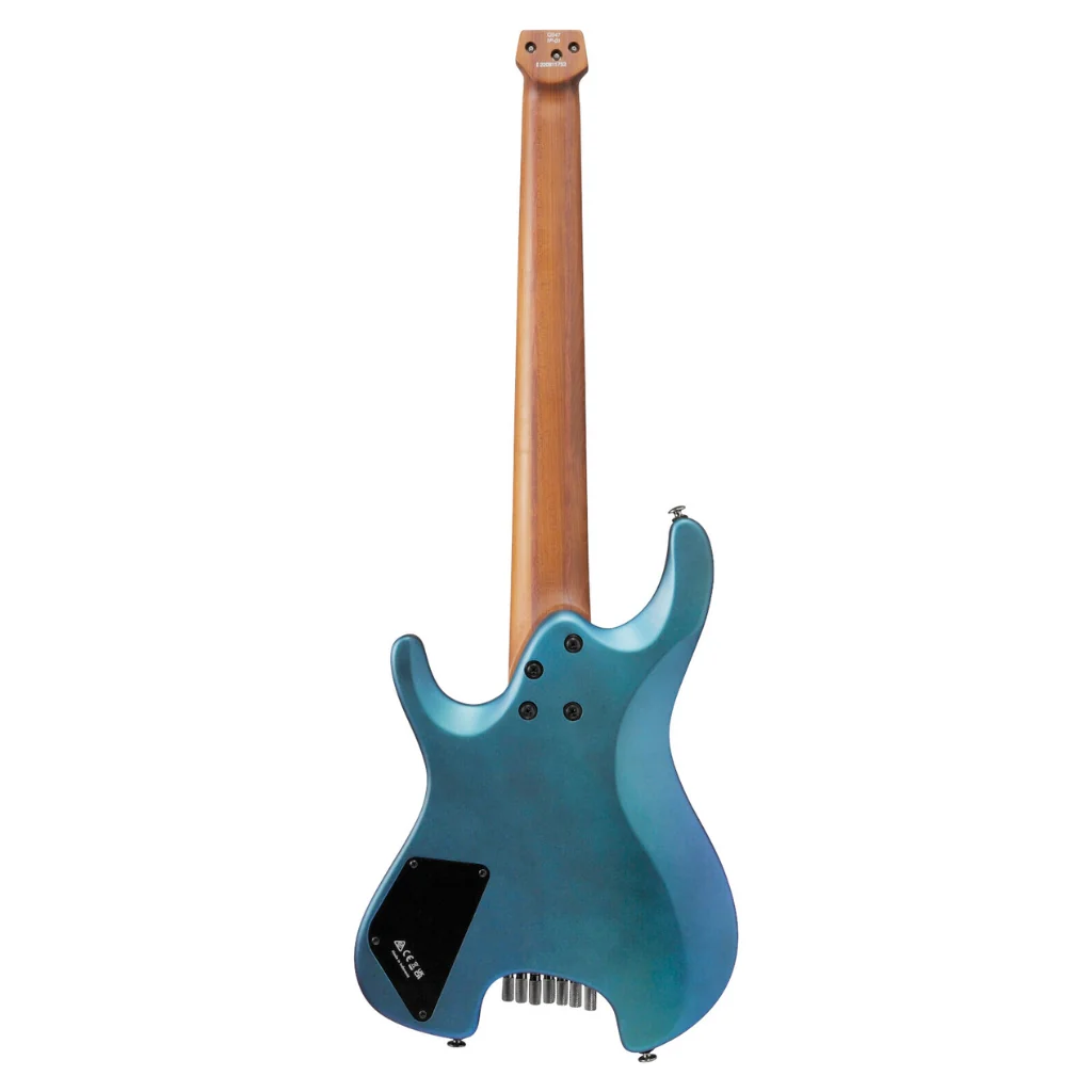 Ibanez Q547 7-String Electric Guitar With Bag - Blue Chameleon Metallic Matte - Image 3