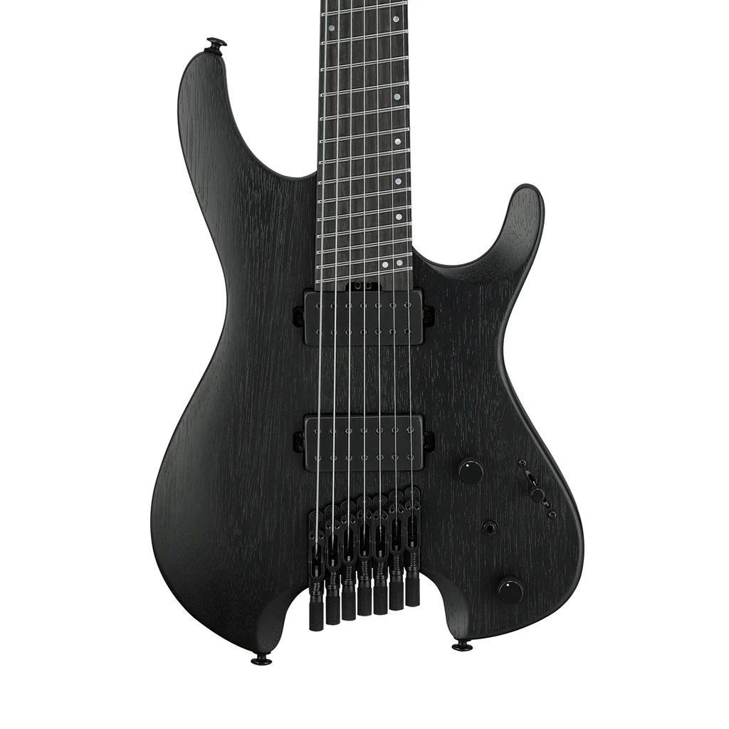 Ibanez QX527B 7-String Headless Electric Guitar - Weathered Black