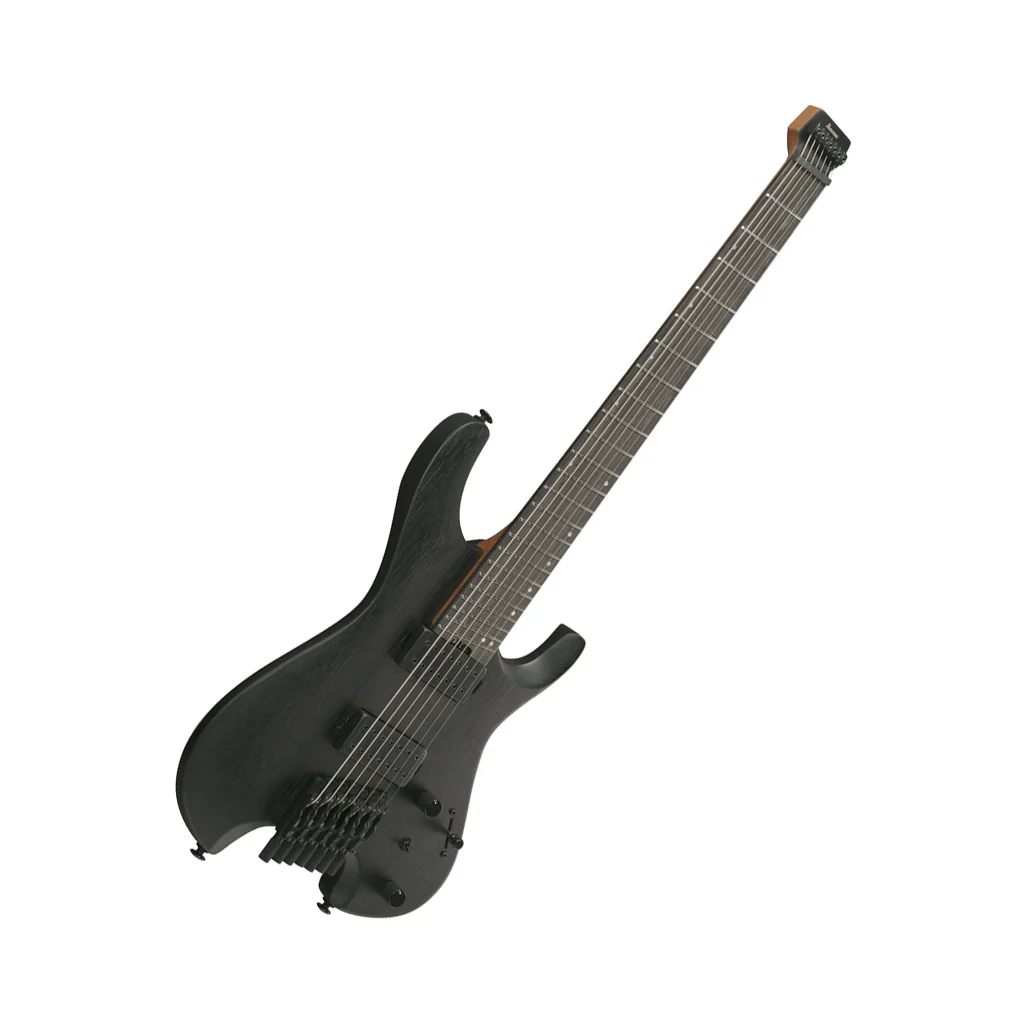 Ibanez QX527B 7-String Headless Electric Guitar - Weathered Black - Image 8