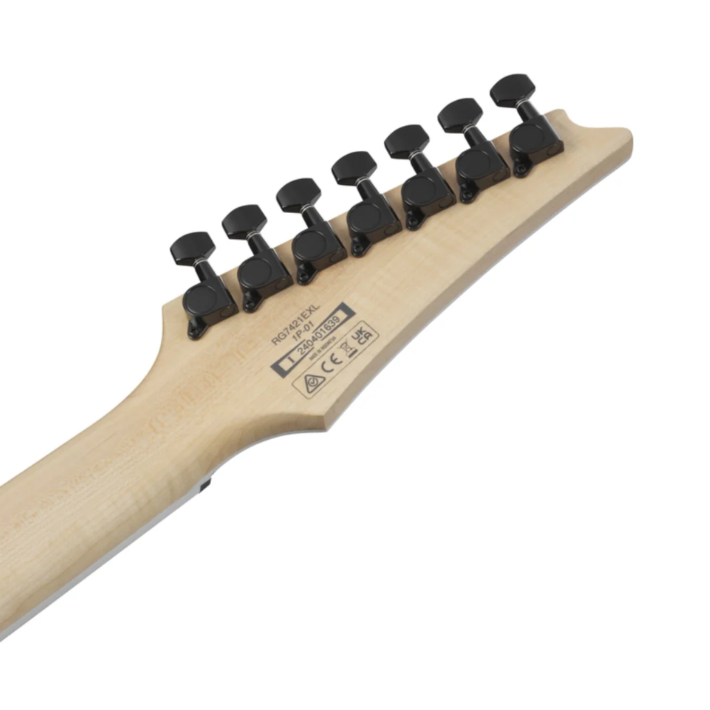 Ibanez RG7421EXL Left Handed 7-String Electric Guitar - Black Flat - Image 7