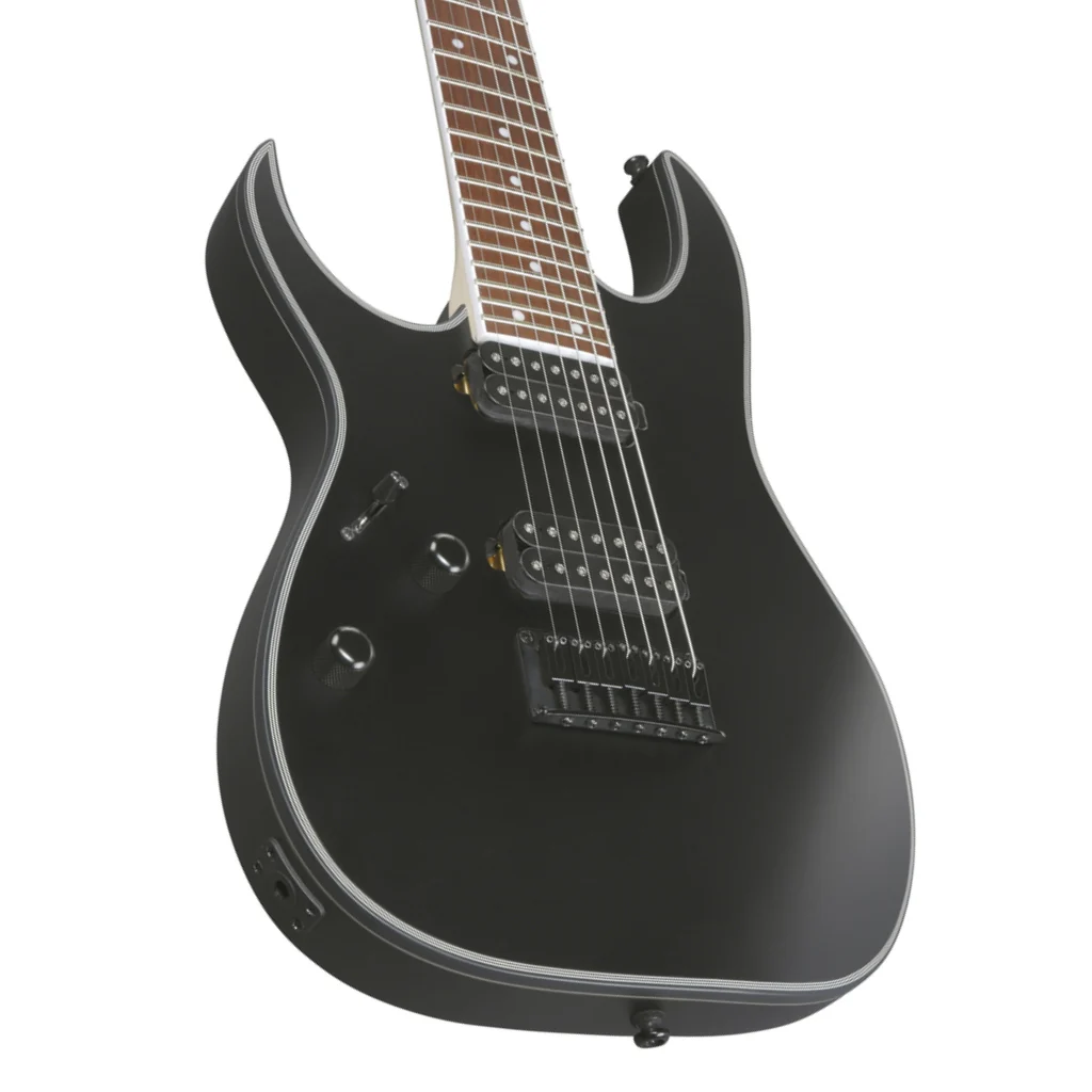 Ibanez RG7421EXL Left Handed 7-String Electric Guitar - Black Flat - Image 8
