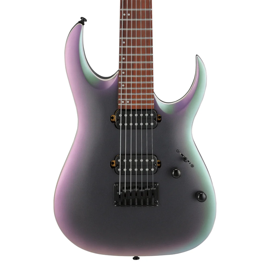 Ibanez RGA742EX 7-String Electric Guitar - Black Aurora Burst Matte