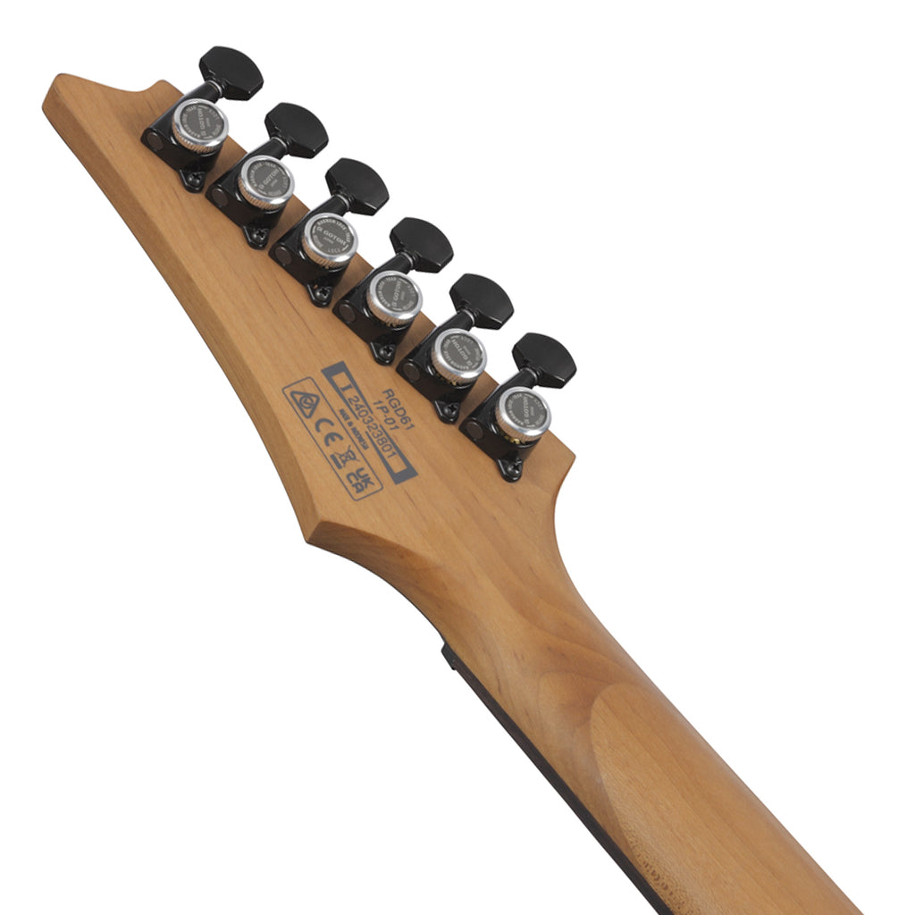 Ibanez RGD61 Nyatoh Body and Ebony Fretboard - Black Aurora Burst Matte - Image 6