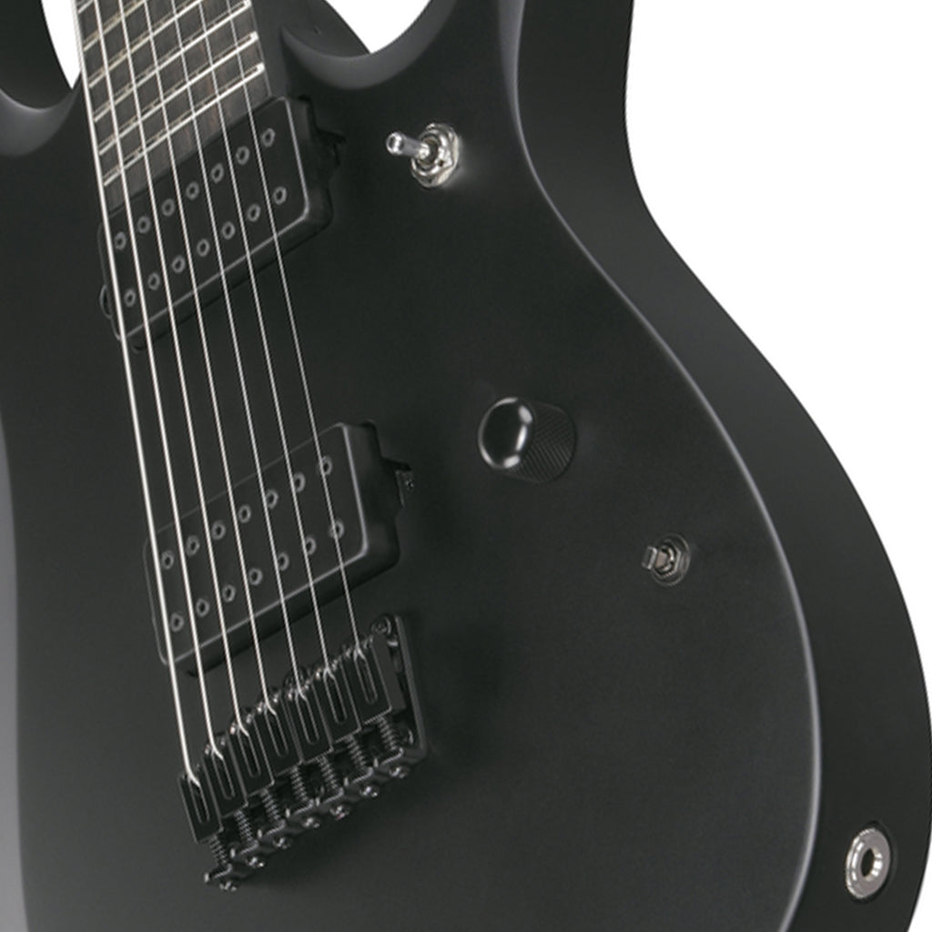 Ibanez RGDRB71 7-String Electric Guitar with Nyatoh Body and Ebony Fretboard - Black Flat - Image 7