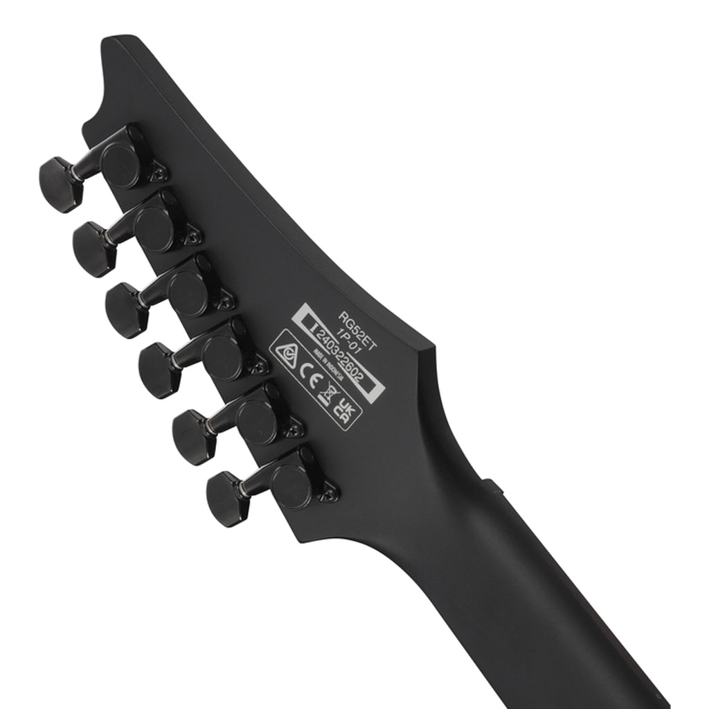 Ibanez RGR52ET Maple Top with Macassar Ebony Fretboard - Black - Image 6