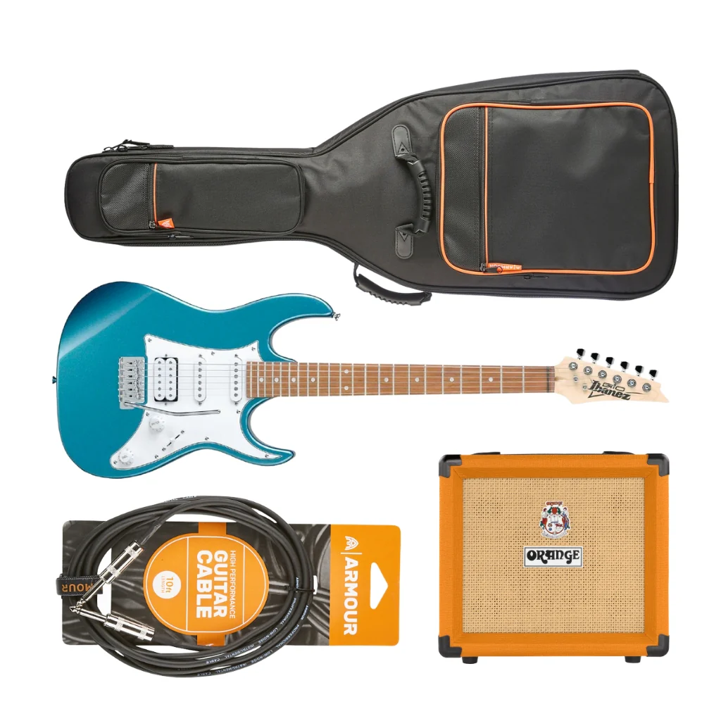 Ibanez RX40MLB Guitar Pack w/ Crush & Accessories - Metallic Light Blue - Image 6