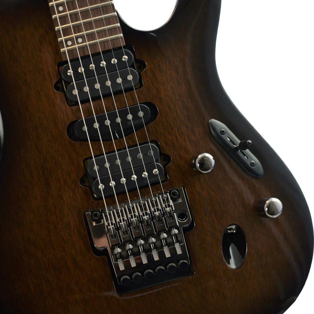 Ibanez S6570SKS Prestige Limited Edition Electric Guitar w/Case - Transparent Black Sunburst - Image 6