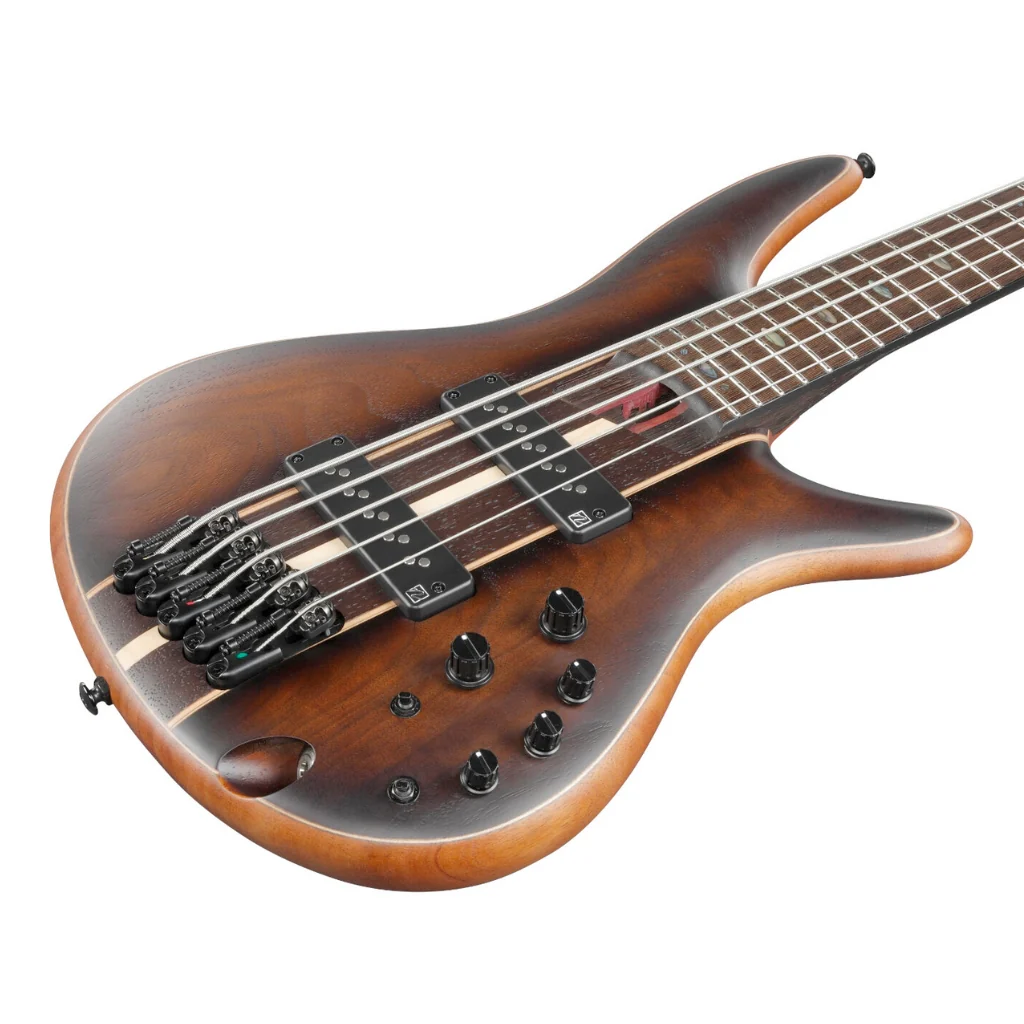 Ibanez SR1355B 5 String Premium Bass With Bag - Dual Mocha Burst Flat - Image 7