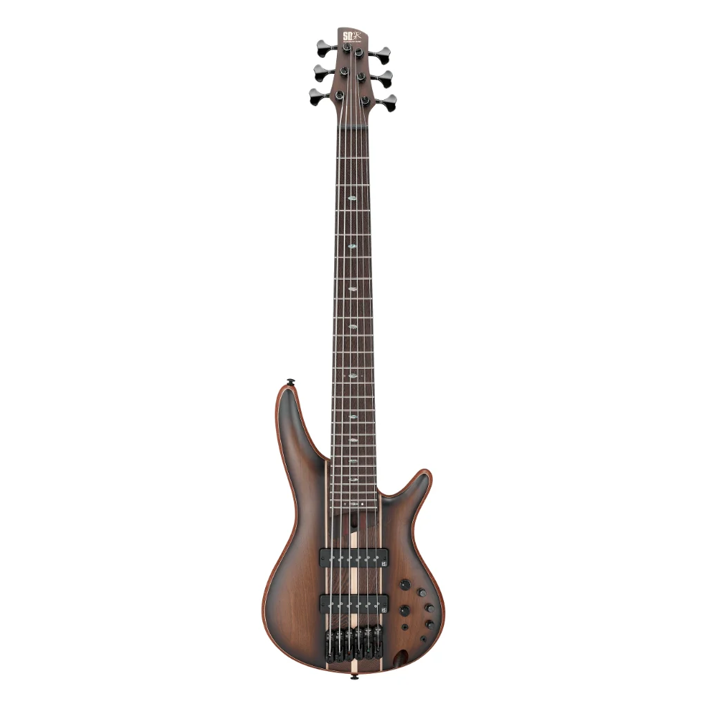 Ibanez SR1356B 6 String Premium Bass With Bag - Dual Mocha Burst Flat - Image 2