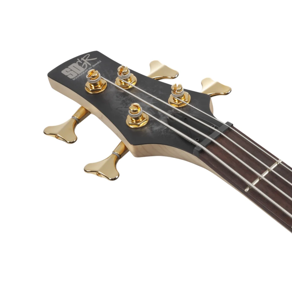 Ibanez SR300EDXBZM 4 String Electric Bass Guitar Black Ice Frozen Matte - Image 5
