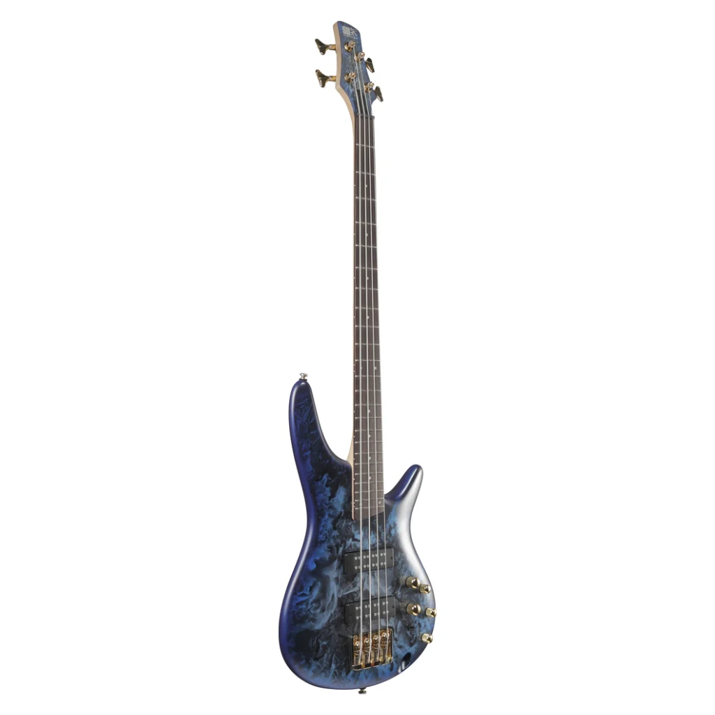 Ibanez SR300EDXCZM 4 String Electric Bass Guitar Cosmic Blue Frozen Matte - Image 8