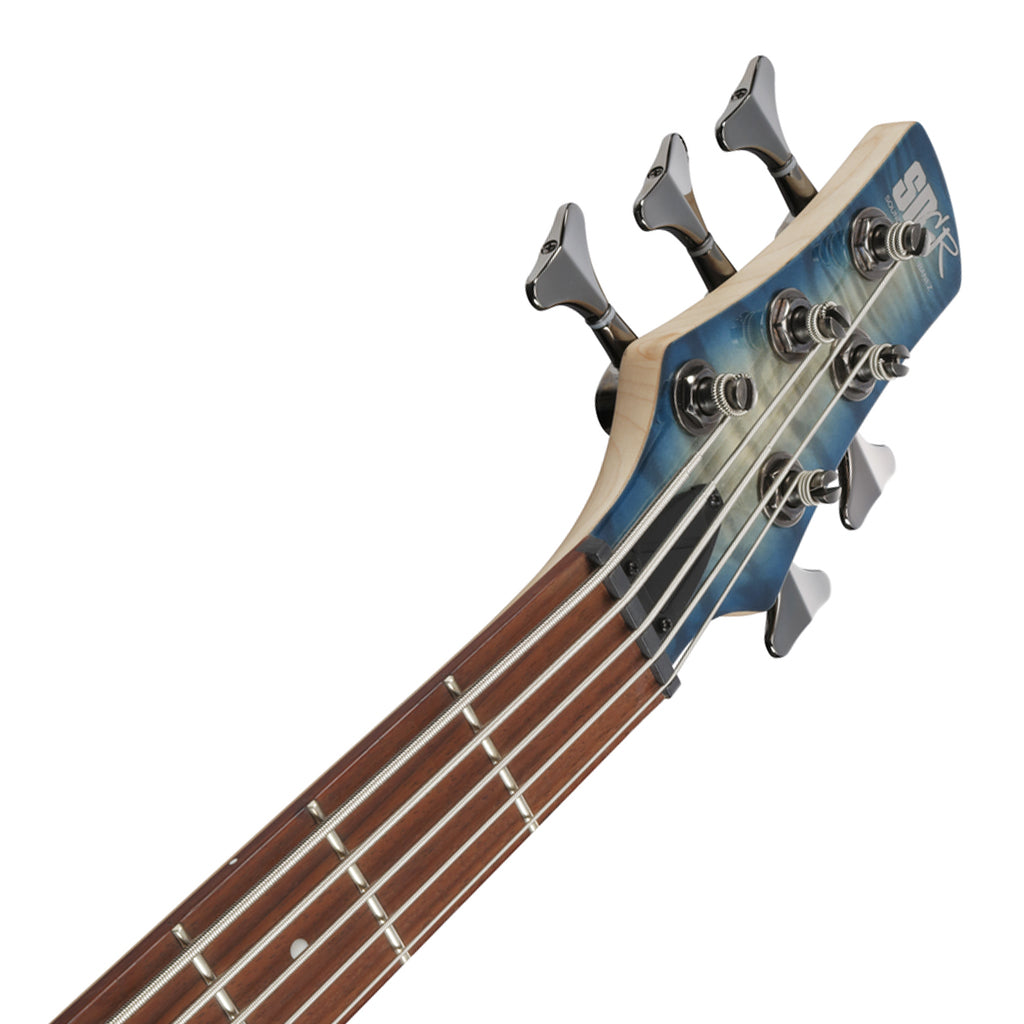 Ibanez SR405EQM Stained Cosmic Blue Starburst 5 String Electric Bass - Image 5